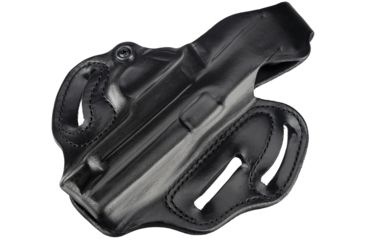 Image of DeSantis Thumb Break Scabbard Holster - Right, Black, Unlined, Plain, 3 Slot 001BA80Z0 - FITS SIG P220, P226