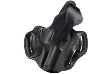 Image of DeSantis Thumb Break Scabbard Holster - Right, Black, Unlined, Plain, 3 Slot 001BA82Z0 - FITS S&amp;W 469, 669, 69-04, 69-06 39-13, 39-14, 69-24, 69-26, 69-29, 39-13TSW