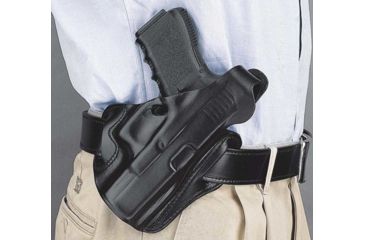 Image of DeSantis Thumb Break Scabbard Holster - Right, Unlined, Plain, 3 Slot - FITS For Glock 48, Black, 001BA3NZ0
