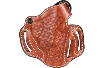 Image of DeSantis Thumb Break Scabbard Holster - Right, Tan, Unlined, Basketweave, 3 Slot 001TER1Z0 - FITS S&amp;W M&amp;P 45CAL
