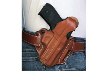 Image of DeSantis Thumb Break Scabbard Holster - Right, Tan, Unlined, Plain, 3 Slot 001TAE1Z0 - FITS For Glock 26, 27, 33