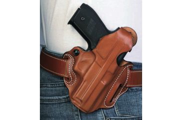 Image of DeSantis Thumb Break Scabbard Holster - Right, Tan, Unlined, Plain, 3 Slot 001TAM9Z0 - FITS S&amp;W M&amp;P 9/40