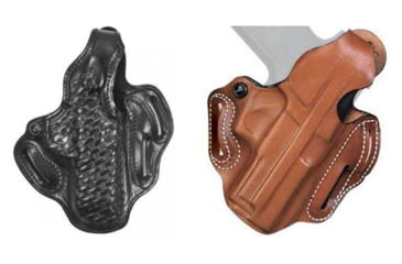 Image of Desantis Thumb Break Scabbard Holsters, Style 001 - Springfield Armory, Kimber, Colt, Para Ordnance, Smith &amp; Wesson, Black, Tan