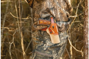 Image of DeSantis The Wild Hog OWB Leather Belt Holster, Ruger Wrangler 7 1/2in, Ambidextrous, Natural, 189NJ5XZ0