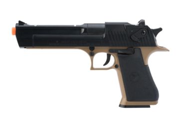 Image of Desert Eagle Licensed .50 Action Express Spring Airsoft Full Size Pistol w/ 190rd Hi-cap Magazine, Desert Tan, Small, 90113