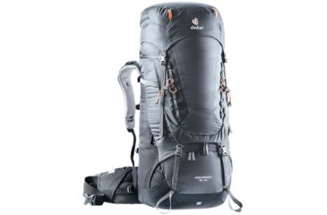 Image of Deuter Aircontact 55 + 10 Backpack - Mens, Graphite/Black, 65L, 332031947010
