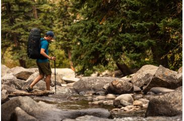Image of Deuter Aircontact 55 + 10 Backpack - Mens, Graphite/Black, 65L, 332031947010