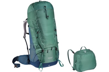 Image of Deuter Aircontact 60 + 10 SL Backpack, Seagreen/Marine, 60 + 10 Liter, 332042123370