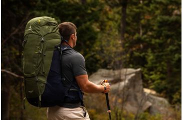 Image of Deuter Aircontact 65 + 10 Backpack - Mens, Khaki/Navy, 75L, 332051923250