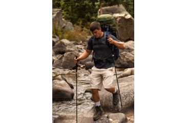 Image of Deuter Aircontact 65 + 10 Backpack - Mens, Khaki/Navy, 75L, 332051923250
