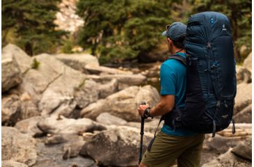 Image of Deuter Aircontact 75 + 10 Backpack - Mens, Midnight/Navy, 85L, 332071933650