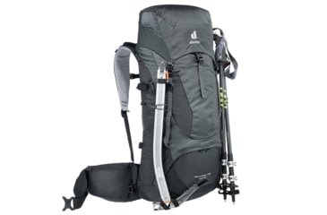 Image of Deuter Aircontact Lite 40 + 10 Backpack, Graphite/Black, 40 + 10 Liter, 334032147010