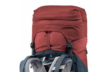 Image of Deuter Aircontact Lite 40 + 10 Backpack, Redwood/Arctic, 40 + 10 Liter, 334032153310