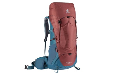 Image of Deuter Aircontact Lite 40 + 10 Backpack, Redwood/Arctic, 40 + 10 Liter, 334032153310