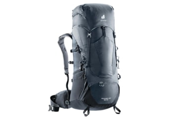 Image of Deuter Aircontact Lite 50 + 10 Backpack, Graphite/Black, 50 + 10 Liter, 334052147010