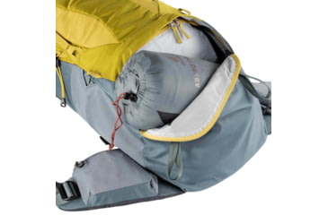 Image of Deuter Aircontact Lite 50 + 10 Backpack, Turmeric/Teal, 50 + 10 Liter, 334052182050