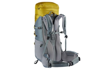 Image of Deuter Aircontact Lite 50 + 10 Backpack, Turmeric/Teal, 50 + 10 Liter, 334052182050