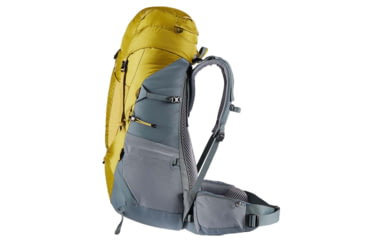 Image of Deuter Aircontact Lite 50 + 10 Backpack, Turmeric/Teal, 50 + 10 Liter, 334052182050