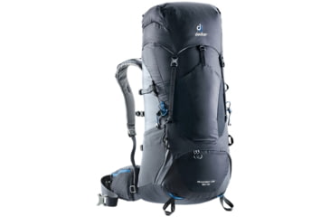 Image of Deuter Aircontact Lite Backpack 50L + 10, Black/Graphite, 334031874030