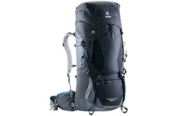 Image of Deuter Aircontact Lite Backpack 65L + 10, Black/Graphite, 434031874030