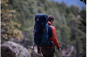 Image of Deuter Aircontact Lite Backpack 65L + 10, Navy/Arctic, 434031833960