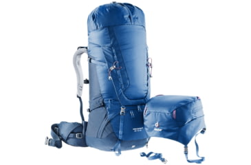 Image of Deuter Aircontact Lite Womens Backpack 60 + 10 SL, Arctic/Navy, 434021833290
