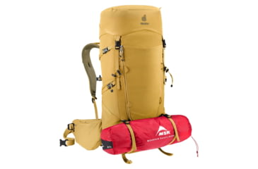 Image of Deuter Aircontact Core 50+10 Backpack, 50L, Savanna/Nori, 335132662160