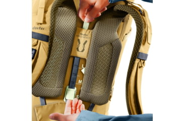 Image of Deuter Aircontact Core 50+10 Backpack, 50L, Savanna/Nori, 335132662160