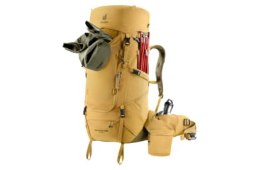 Image of Deuter Aircontact Core 50+10 Backpack, 50L, Savanna/Nori, 335132662160