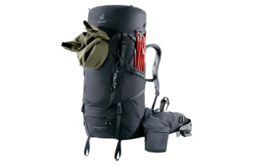 Image of Deuter Aircontact Core 50+10 Backpack, 50L, Black, 335132670000