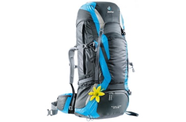 Image of Deuter Futura Vario 55+10 SL Backpack-Granite/Turquoise/Silver, 581866