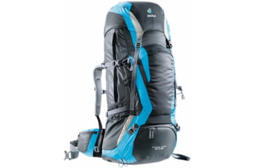 Image of Deuter Futura Vario 55+10 SL Backpack-Granite/Turquoise/Silver