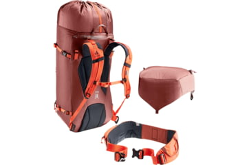 Image of Deuter Guide 44+8 Backpack, Redwood/Papaya, 336172359120