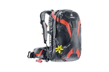 Image of Deuter Ontop ABS 18 SL Snow Pack-Black/Papaya