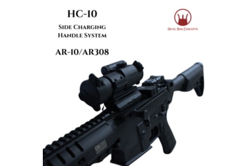 Image of Devil Dog Concepts AR-10/AR308 Side Charging Handle w/Aluminum Traditional Pull Handle, Black, AR-10/AR308 ,.308, 10DDCHC013