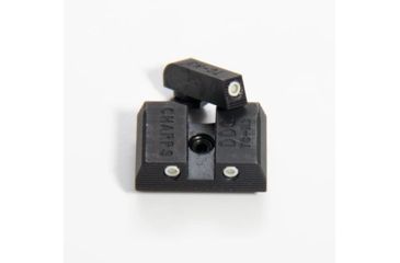 Image of Devil Dog Concepts Combat Handgunning Sight Set with Tritium, Steel, Nitride Finish, White Rear &amp; Orange Front, Glock- Low DDC-0CN1FN2