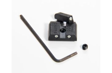 Image of Devil Dog Concepts Combat Handgunning Sight Set with Tritium, Steel, Nitride Finish, White Rear &amp; Orange Front, Glock- Low DDC-0CN1FN2