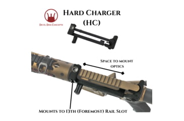 Image of Devil Dog Concepts Hard Charger Handle, Standart Forged AR-15, Black, Standard 5.56/.223, DDCHC011