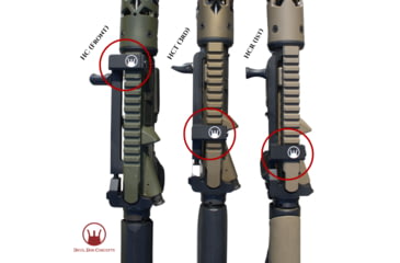 Image of Devil Dog Concepts Hard Charger Handle, Standart Forged AR-15, Black, Standard 5.56/.223, DDCHC011