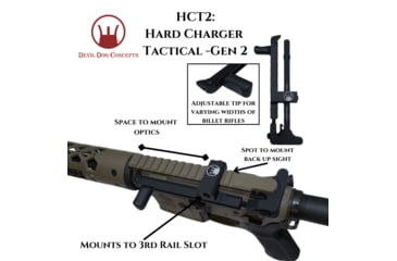 Image of Devil Dog Concepts Hard Charger Tactical Handle, Standart Forged AR-15, Burnt Bronze, Standard 5.56/.223, DDCHC113