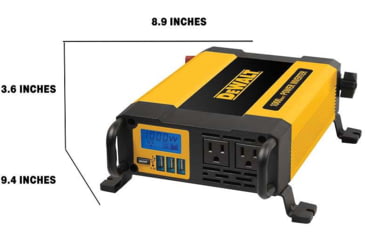 Image of DeWALT 1,000 Watt Professional Power Inverter, Yellow/Black, DXAEPI1000