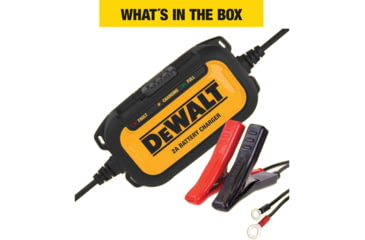 Image of DeWALT 2 Amp Professional Automotive Battery Charger and Maintainer, Yellow/Black, DXAEC2