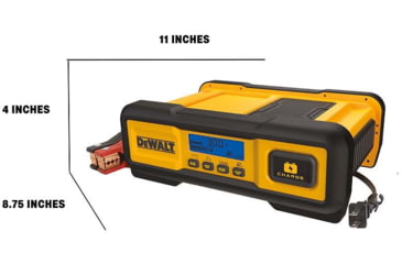 Image of DeWALT 30 AmpProfessional Battery Charger, 3 Amp Battery Maintainer With 100 Amp Engine Start, Yellow/Black, DXAEC100