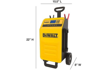 Image of DeWALT 40 Amp Professional Rolling Battery Charger, 3 Amp Maintainer With 200 Amp Engine Start, Yellow/Black, DXAEC200