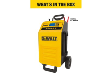Image of DeWALT 40 Amp Professional Rolling Battery Charger, 3 Amp Maintainer With 200 Amp Engine Start, Yellow/Black, DXAEC200