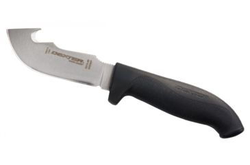 Image of Dexter Outdoors Sani-Safe 4in Skinning Knife with Gut Hook, Black Handle, SG13-4B-PCP