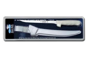 Image of Dexter Outdoors Sani-Safe 8in Dexsteel Blade Flexible Fillet Knife With Sheath, White Handle, S133-8WS1-CP