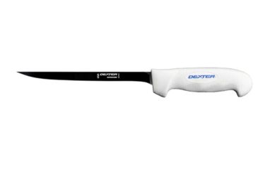 Image of Dexter Outdoors SofGrip 7in Coated Blade Flexible Fillet Knife, White Handle, Saltwater Resistant, SGC133-7PCP