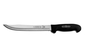 Image of Dexter Outdoors SofGrip 9in Dexsteel Blade Scalloped Bait Cutter, White Handle, SG142-9SC-PCP
