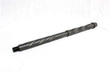 Image of DEZ Arms AR-15 5.56 Match-Grade Barrel, 14.5 inch, HBAR Contour w/Twist Fluting, Carbine Length, Nitride, Black 425090JNITROFT